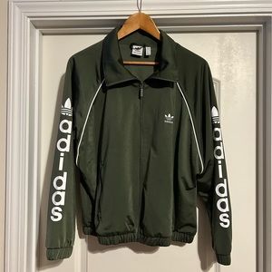 Adidas Original Army Green Zip‎ Up size Small